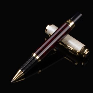 DIKA-WEN-821-Luxury-black-red-and-silver-Stainless-Business-office-roller-ball-pen-New_18