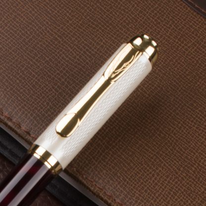 DIKA-WEN-821-Luxury-black-red-and-silver-Stainless-Business-office-roller-ball-pen-New_21
