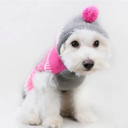Dogbaby-Christmas-Pet-clothes-cap-ball-section-snowflakes-Sweater-Clothing-Cat-Puppy-Coat-dog-sweaters-for_19