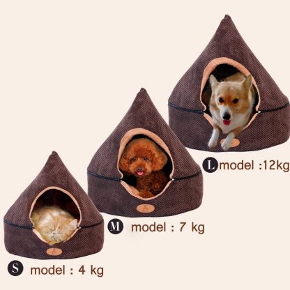 HOOPET-Pet-Dog-Cat-Tent-House-All-Seasons-Dirt-resistant-Soft-Yurt-Bed-with-Double-Sided (1)
