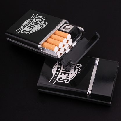 Portable-Plastic-Cigarette-Boxes-With-Electronic-USB-Lighter-Rechargeable-Flameless-Windproof-Lighter-Smoking-Gadgets-For-Men