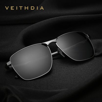 VEITHDIA Brand Men's Vintage Sunglasses Polarized UV400 Lens Eyewear Accessories Male Sun Glasses For Men/Women V2462 2