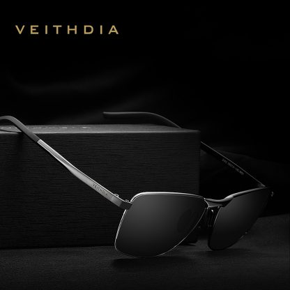 VEITHDIA Brand Men's Vintage Sunglasses Polarized UV400 Lens Eyewear Accessories Male Sun Glasses For Men/Women V2462 3