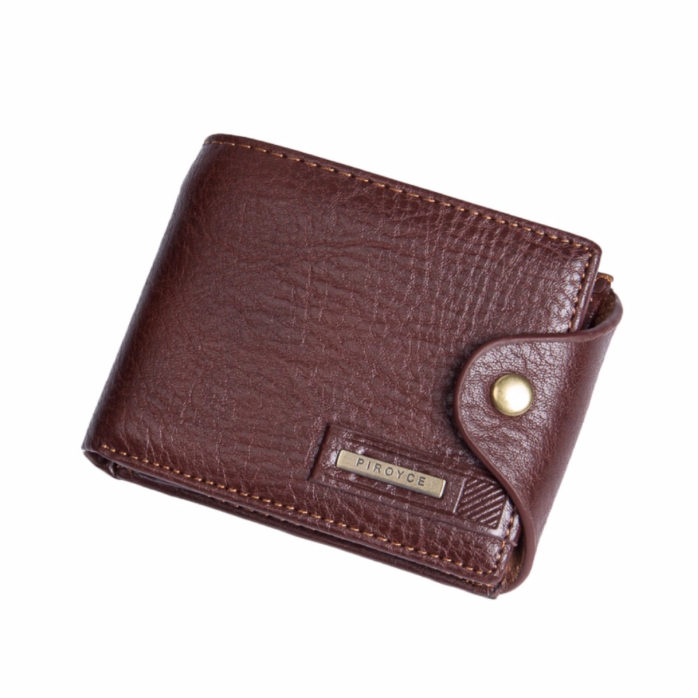 Small wallet men multifunction purse men wallets with coin pocket zipper men leather wallet male ...