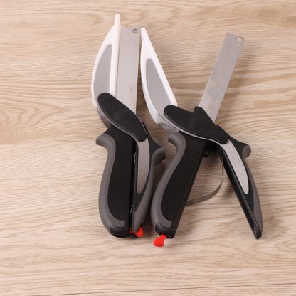 Smart Multi-Function Clever Scissors Cutter 2 in 1 Cutting Board utility cutter Stainless Steel Ourdoor Smart Vegetable Knife