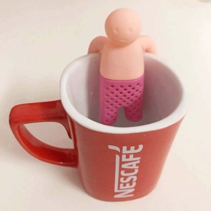 Unique Funny Life Partner Silicone Cute Tea Strainer Infuser Filter Teapot Teabags Tea Sets for Tea & Coffee Drinkware K0214 2