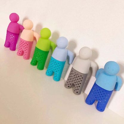 Unique Funny Life Partner Silicone Cute Tea Strainer Infuser Filter Teapot Teabags Tea Sets for Tea & Coffee Drinkware K0214 4