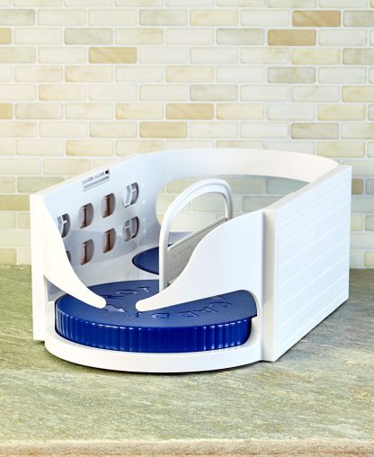 Multi-functional Double Roller Rotating Storage Box Bathroom Caddy Swivel Organizer Kitchen Racks Accessories 1