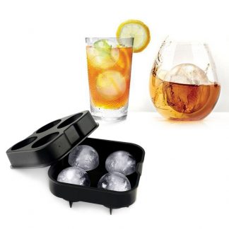 Ice Cube Mold Maker Whiskey Cocktail DIY Ice Mold 4/6 Holes Ball Sphere Silicone Ice Cream Tools